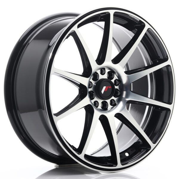 Valuvelg Japan Racing JR11 18×8,5 ET40 5×112/114 Gloss Black Machined Face JR11