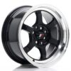 Valuvelg Japan Racing JR12 15×7,5 ET26 4×100/108 Gloss Black Machined Lip JR12