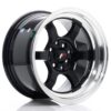 Valuvelg Japan Racing JR12 15×8,5 ET13 4×100/114 Gloss Black Machined Lip JR12