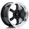 Valuvelg Japan Racing JR12 16×8 ET15 4×100/114 Gloss Black Machined Lip JR12