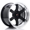 Valuvelg Japan Racing JR12 18×10 ET0 5×114/120 Gloss Black Machined Lip JR12