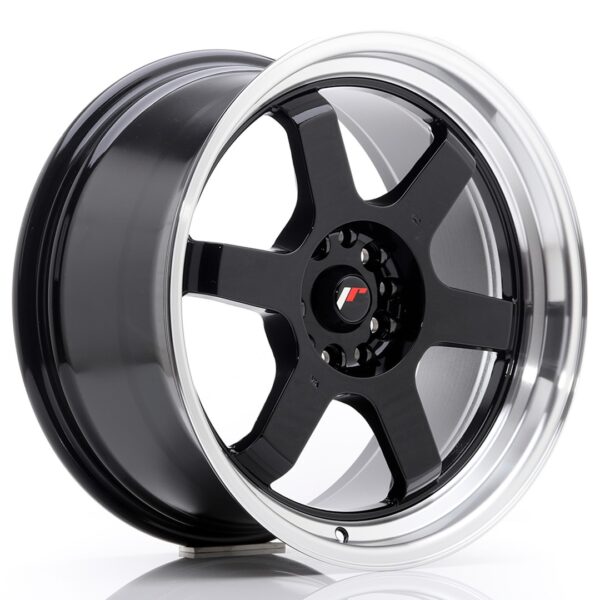 Valuvelg Japan Racing JR12 18×9 ET25 5×114/120 Gloss Black Machined Lip JR12