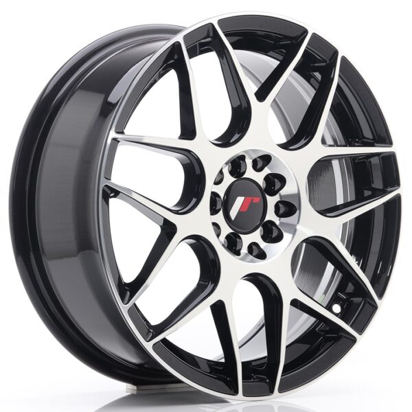 Valuvelg Japan Racing JR18 17×7 ET40 5×100/114 Gloss Black Machined Face JR18