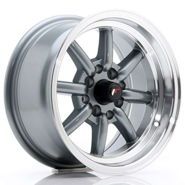 Valuvelg Japan Racing JR19 14×7 ET0 4×100/114 Gun Metal Machined Lip JR19