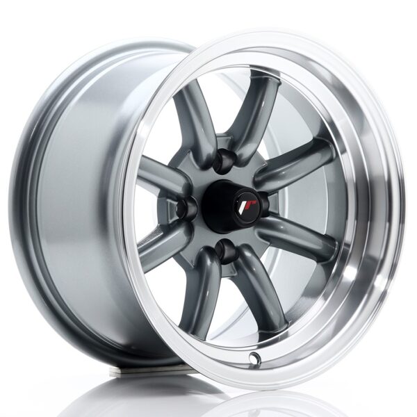 Valuvelg Japan Racing JR19 14×8 ET-13 4×100 Gun Metal Machined Lip JR19