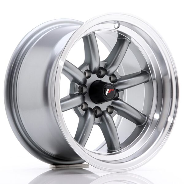 Valuvelg Japan Racing JR19 14×8 ET-13 4×100/114 Gun Metal Machined Lip JR19