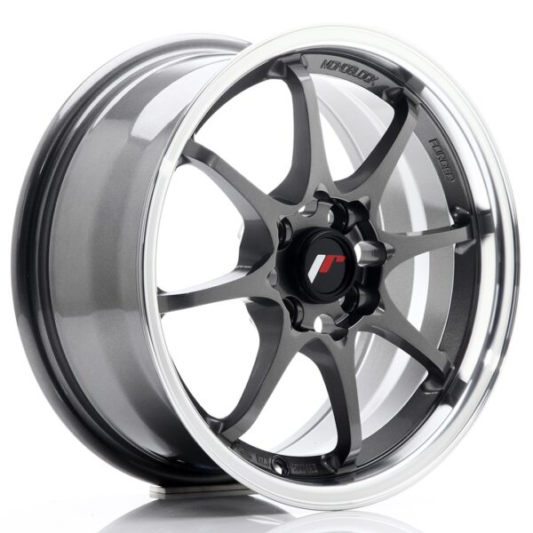 Valuvelg Japan Racing JR5 15×7 ET35 4×100 Gun Metal Machined Lip JR5