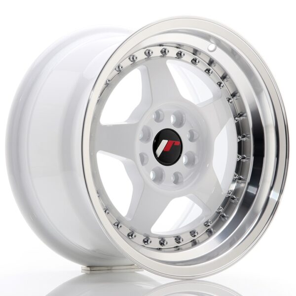 Valuvelg Japan Racing JR6 15×8 ET25 4×100/108 White Machined Lip JR6